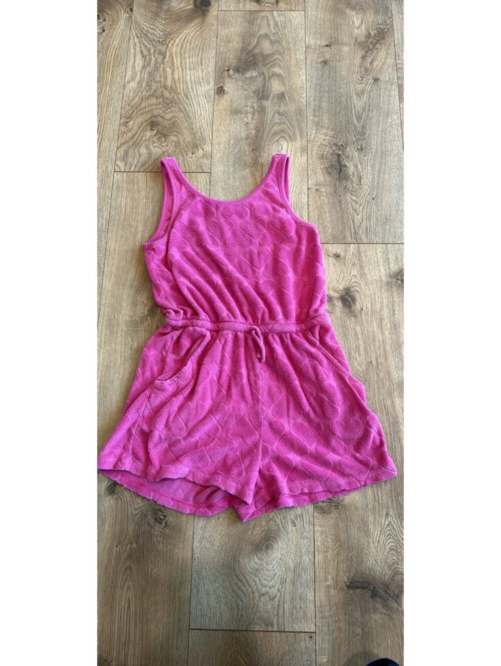 Girls pink romper
